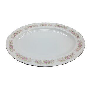 vintage dansico collection japan teahouse rose porcelain serving plate